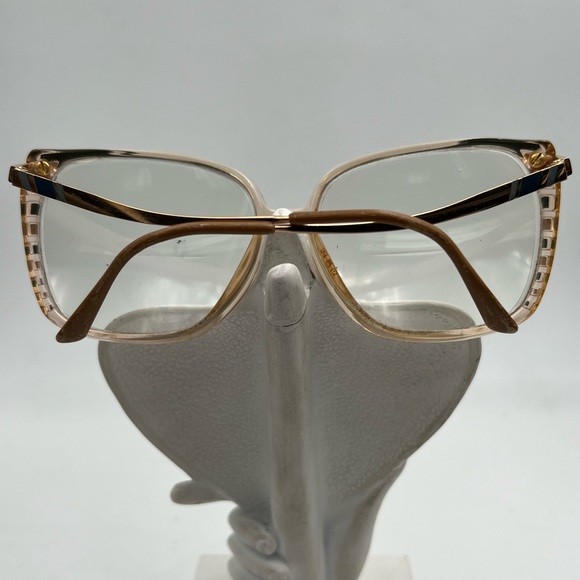 Vintage Logo Paris Green Gold Oval Sunglasses Frames - Picture 4 of 4